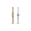 Thumbnail Image 2 of Diamond Reversible Hoop Earrings 1/5 ct tw 10K Two-Tone Gold