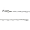 Thumbnail Image 3 of 2.3mm Paperclip Chain Necklace Solid Sterling Silver 18"