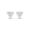 Thumbnail Image 2 of Men's Multi-Diamond Triangle Stud Earrings 1/3 ct tw 10K White Gold