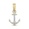 Thumbnail Image 1 of Men's Diamond Anchor Charm 1/10 ct tw 10K Yellow Gold