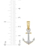 Thumbnail Image 2 of Men's Diamond Anchor Charm 1/10 ct tw 10K Yellow Gold