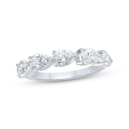 Adore Lab-Grown Diamonds Pear-Shaped Anniversary Ring 2 ct tw 10K White Gold
