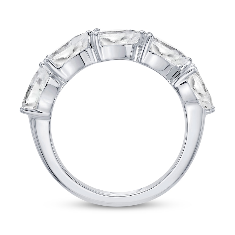 Main Image 3 of Adore Lab-Grown Diamonds Pear-Shaped Anniversary Ring 2 ct tw 10K White Gold