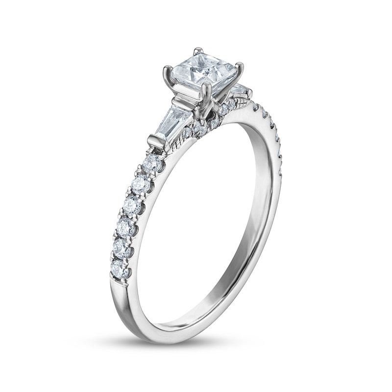 Main Image 2 of Adore Princess-Cut Diamond Engagement Ring 7/8 ct tw 14K White Gold