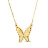 Thumbnail Image 2 of Butterfly Necklace 14K Yellow Gold 18"