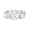 Thumbnail Image 4 of Adore Lab-Grown Diamonds Emerald-Cut Seven-Stone Anniversary Ring 2 ct tw 10K White Gold