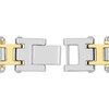 Thumbnail Image 3 of Men's Diamond Link Bracelet 1/6 ct tw Stainless Steel & Yellow Ion Plating 8.5"