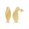 Thumbnail Image 1 of Sculpted Curve Earrings Hollow 14K Yellow Gold