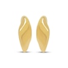 Thumbnail Image 2 of Sculpted Curve Earrings Hollow 14K Yellow Gold