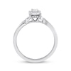 Thumbnail Image 3 of KAY Lab-Grown Diamonds Princess-Cut Halo Promise Ring 1/5 ct tw Sterling Silver