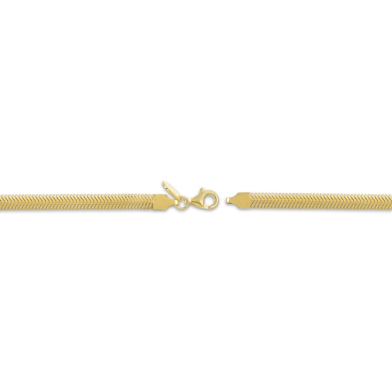 Main Image 3 of 4.2mm Snake Chain Bracelet 24K Yellow Gold Vermeil Sterling Silver 7.5"