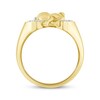 Thumbnail Image 3 of Men's Diamond Horse & Horseshoe Ring 1/2 ct tw 10K Yellow Gold
