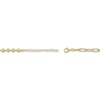 Thumbnail Image 3 of Bead & Paperclip Chain Half-and-Half Necklace 24K Yellow Gold Vermeil Sterling Silver 18"