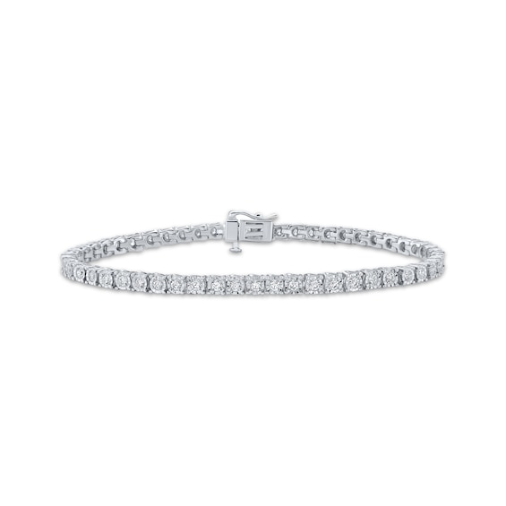 KAY Lab-Grown Diamonds Tennis Bracelet 2 ct tw Sterling Silver 7"