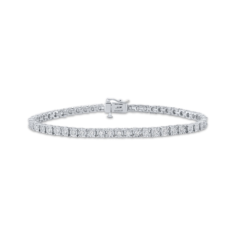 Main Image 1 of KAY Lab-Grown Diamonds Tennis Bracelet 2 ct tw Sterling Silver 7"