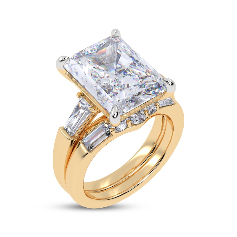 Main Image 2 of Adore Lab-Grown Diamonds Radiant-Cut Bridal Set 9-1/4 ct tw 14K Yellow Gold