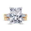 Thumbnail Image 4 of Adore Lab-Grown Diamonds Radiant-Cut Bridal Set 9-1/4 ct tw 14K Yellow Gold