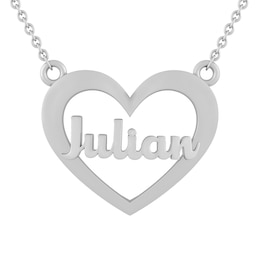 Heart Name Plate Necklace