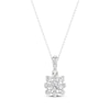Thumbnail Image 1 of KAY Lab-Grown Diamonds Princess-Cut Necklace 1/2 ct tw 14K White Gold 18"