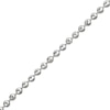 Thumbnail Image 1 of Diamond-Cut Solid Bead Chain Necklace 3mm Sterling Silver 18"
