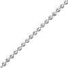 Thumbnail Image 1 of Diamond-Cut Solid Bead Chain Necklace 3mm Sterling Silver 18"
