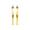 Thumbnail Image 2 of Diamond-Cut Patterned Round Hoop Earrings 25mm 10K Yellow Gold