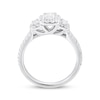 Thumbnail Image 3 of Adore Emerald-Cut Diamond Three-Stone Engagement Ring 1 ct tw 14K White Gold