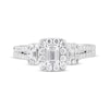 Thumbnail Image 3 of Emerald-Cut Diamond Three-Stone Engagement Ring 1 ct tw 14K White Gold