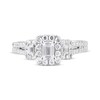 Thumbnail Image 4 of Adore Emerald-Cut Diamond Three-Stone Engagement Ring 1 ct tw 14K White Gold