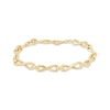 Thumbnail Image 1 of Infinity Twist Bracelet Hollow 10K Yellow Gold 8"