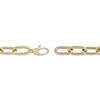 Thumbnail Image 4 of Paperclip Chain Bracelet Hollow 10K Yellow Gold 7.5"
