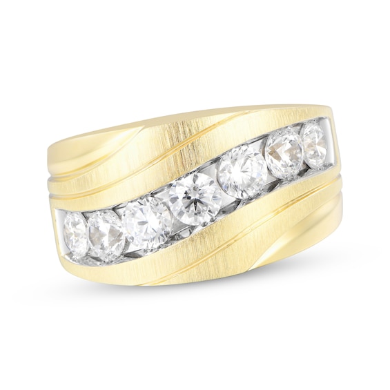 Men's Adore Lab-Grown Diamonds Wedding Band 2 ct tw 14K Yellow Gold