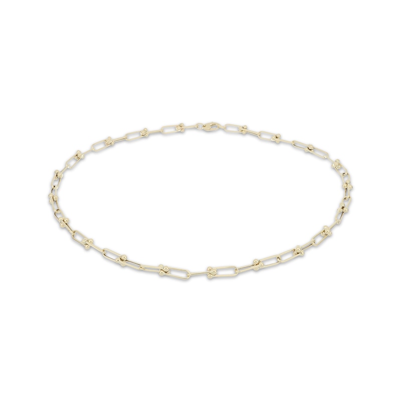 Main Image 1 of Stirrup Link Necklace 10K Yellow Gold 20"