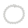 Thumbnail Image 1 of Diamond Halo S-Link Bracelet 1 ct tw Sterling Silver 7"