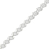 Thumbnail Image 2 of Diamond Halo S-Link Bracelet 1 ct tw Sterling Silver 7"
