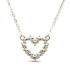 Thumbnail Image 1 of Heart Outline Necklace 10K Two-Tone Gold 18"