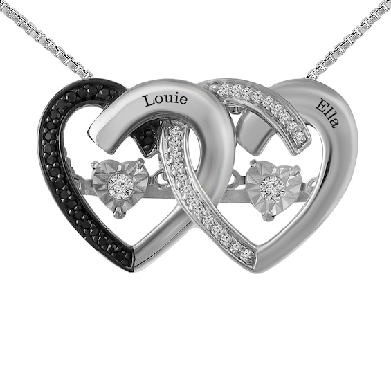 Unstoppable Love 1/6 Ct tw Couple's Necklace