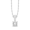 Thumbnail Image 2 of Radiant Reflections Round-Cut Diamond Solitaire Gift Set 1/10 ct tw Sterling Silver (J/I3)