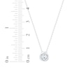 Thumbnail Image 5 of Diamond Solitaire Swirl Frame Necklace 1/3 ct tw 10K White Gold 18" (I/I2)