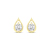 Thumbnail Image 2 of Diamond Solitaire Teardrop Frame Earrings 1/2 ct tw 10K Yellow Gold (I/I2)