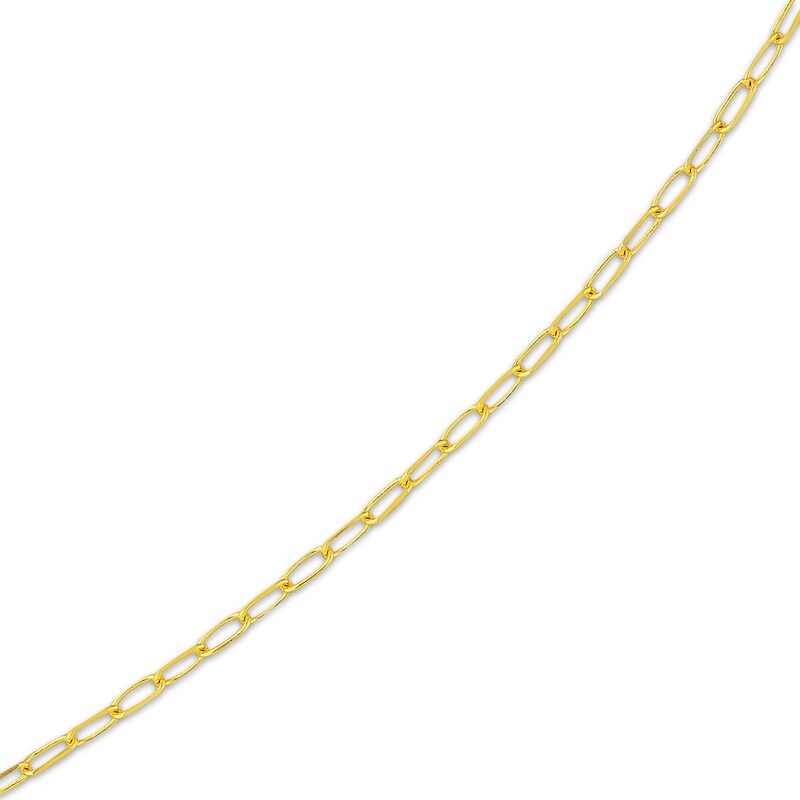 Main Image 2 of 1.7mm Paperclip Chain Necklace Solid 14K Yellow Gold 18"