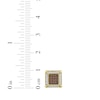 Thumbnail Image 4 of Men's Brown & White Multi-Diamond Square Stud Earrings 1/4 ct tw 10K Yellow Gold