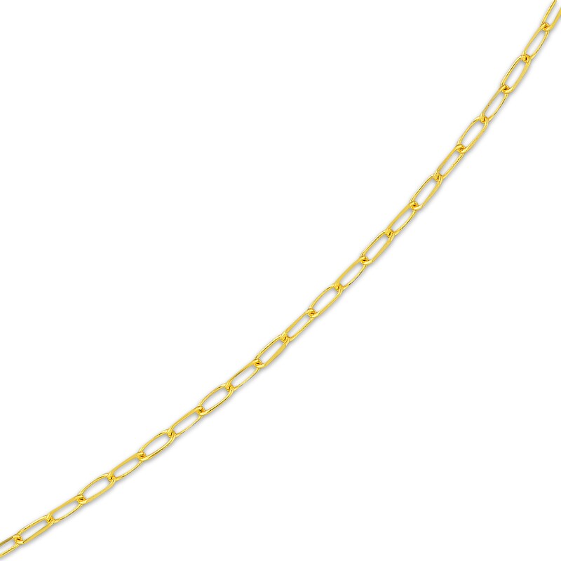 Main Image 2 of 1.7mm Paperclip Chain Necklace Solid 14K Yellow Gold 20"