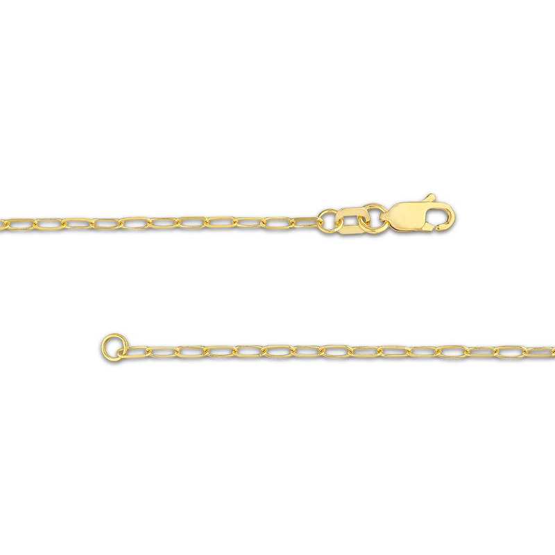 Main Image 3 of 1.7mm Paperclip Chain Necklace Solid 14K Yellow Gold 20"