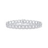 Thumbnail Image 1 of KAY Lab-Grown Diamonds Men's Cuban Curb Chain Link Bracelet 6 ct tw Sterling Silver 8.5"