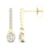 Thumbnail Image 3 of KAY Lab-Grown Diamonds Drop Earrings 1/2 ct tw 10K Yellow Gold