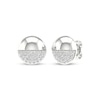 Thumbnail Image 1 of Diamond Half & Half Ball Stud Earrings 1/4 ct tw Sterling Silver
