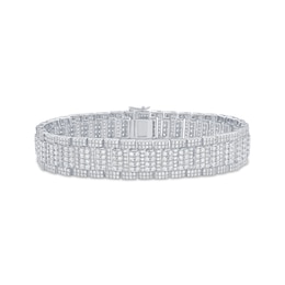 KAY Lab-Grown Diamonds Men's Link Bracelet 12 ct tw Sterling Silver 8.5"