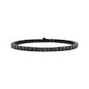Thumbnail Image 1 of Men's Black Spinel Line Bracelet Black Ion-Plated Stainless Steel 8.5"