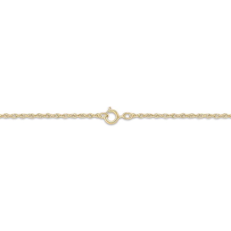 Main Image 2 of Diamond Lightning Necklace 1/20 ct tw 24K Yellow Gold-Plated Sterling Silver 18"